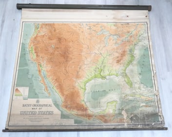 Bathy Orographical Map of U.S.