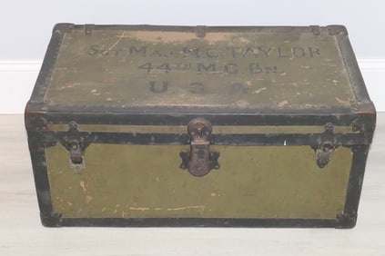 Antique Military Trunk