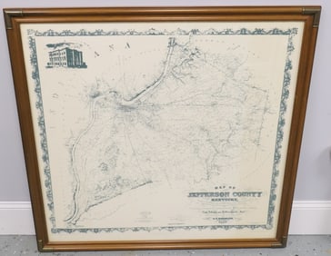 1980 Reprint of 1850 Jefferson Co. Map