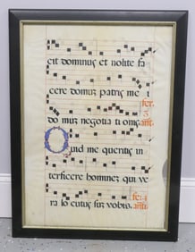 Antique 16th Century Musical Manuscript