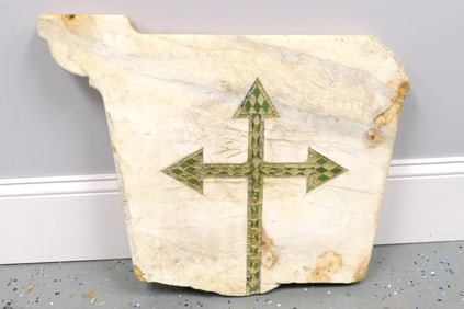 Thick Marble Slab Religious Artifact