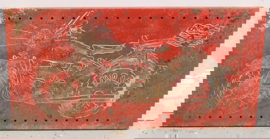 Metal Motorcycle Wall Art
