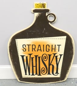 Painted "Straight Whiskey" Sign