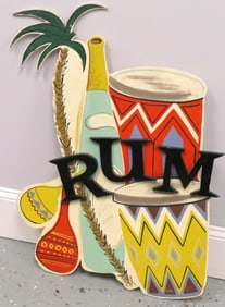 "Rum" Wooden Sign