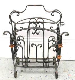 Wrought Iron Magazine Stand