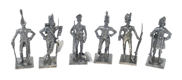 Set of Six Sterling Napoleonic Soldiers