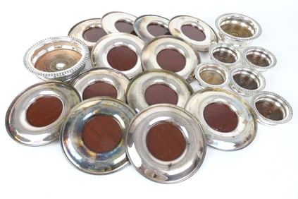 Vintage Silverplate Coaster Set