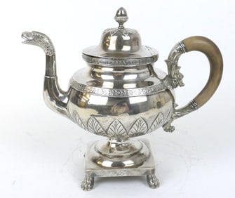 Sterling Sheffield Tea Pot
