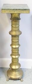 Brass Embossed Lectern with Marble Top
