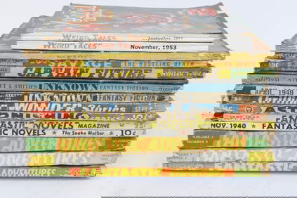 1940's and 1950's Sci-Fi Fantasy Pulp Magazines