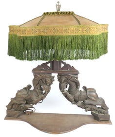 Large Antique Statement Lamp