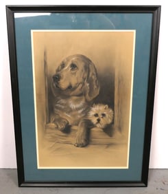 Framed Pet Pencil Drawing