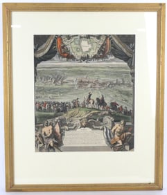 Colored Engraving of Cypress