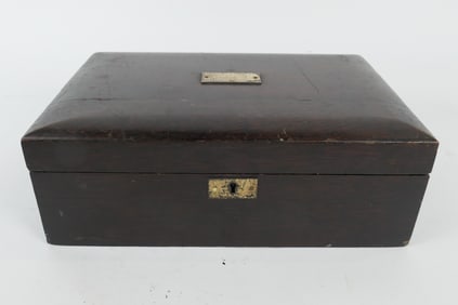 Vintage Tin Lined Wood Humidor