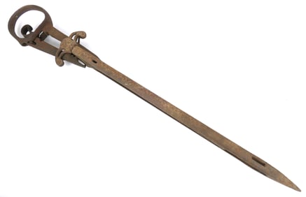 Antique Cast Iron Hay Harpoon