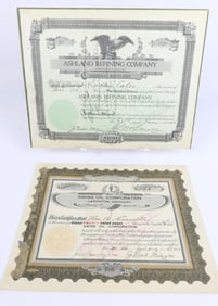 1918 and 1926 Stock Certificates