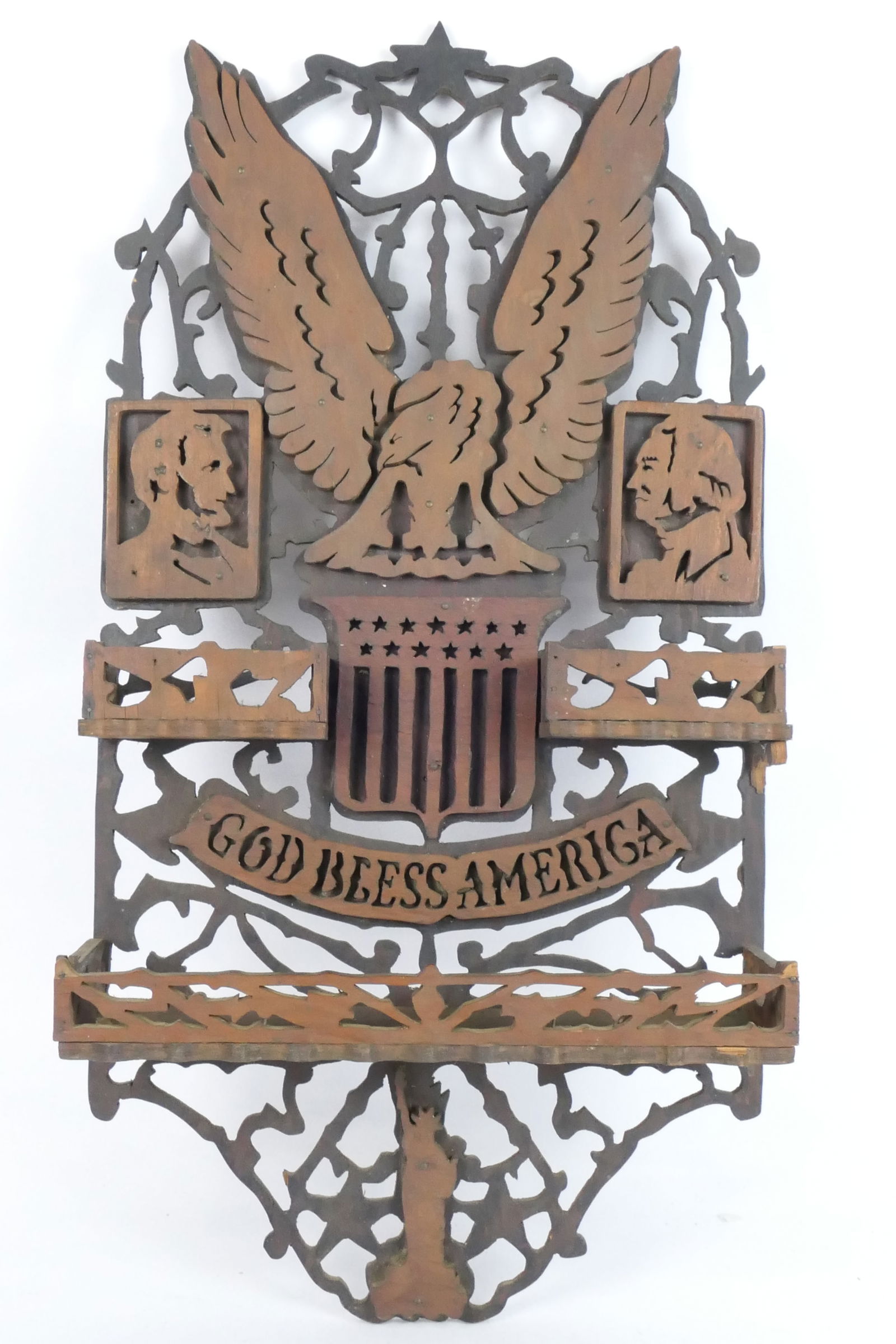 Patriotic Folk Art Shelf (1 of 6)