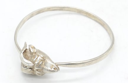 Ram's Head Sterling Bracelet