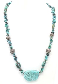 Turquoise Beaded Necklace