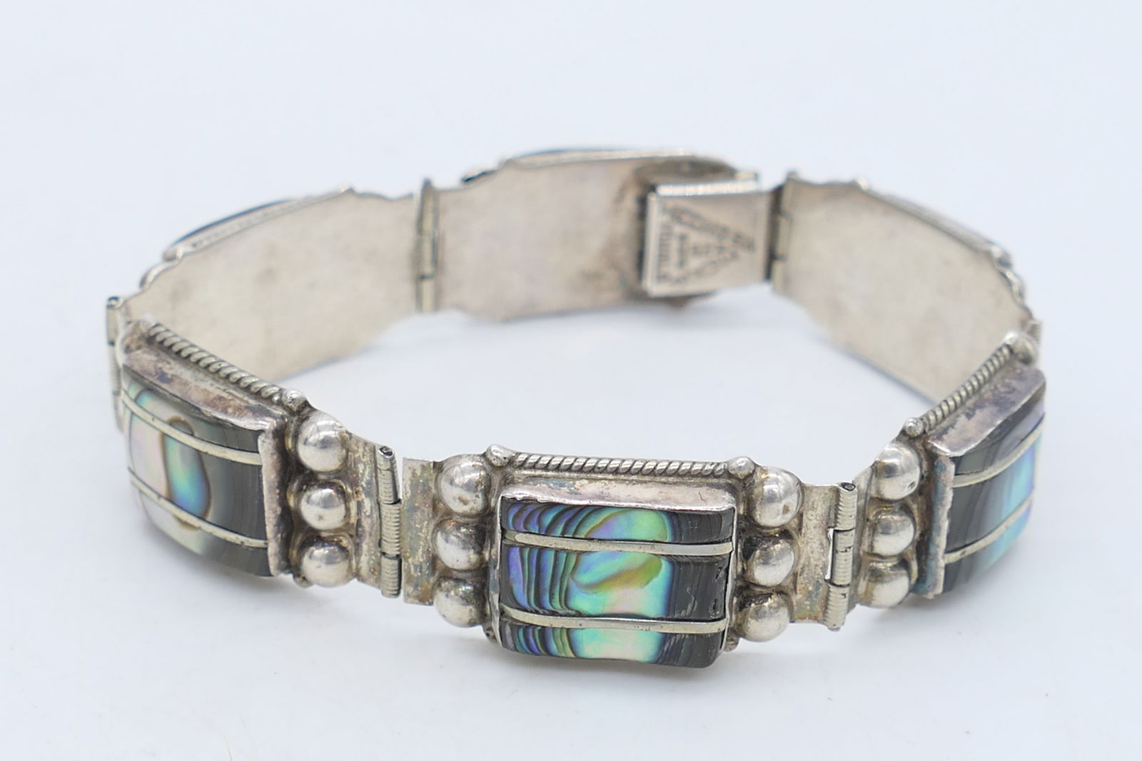 Sterling and Abalone Bracelet (1 of 7)