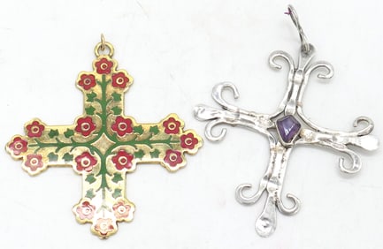 Two Sterling Square Crosses