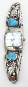 Pulsar Watch with Sterling and Turquoise
