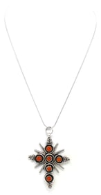 Native American Zuni Cross Pendant