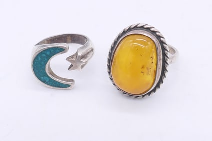 Two Sterling Rings