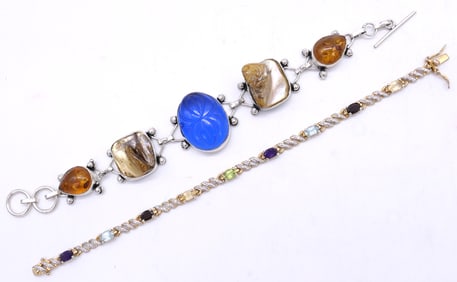 Two Sterling Bracelets