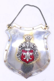 Shield with Red Shield on Chain