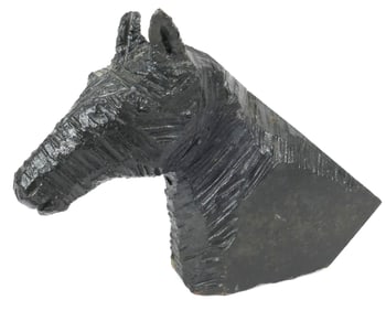 Cast Iron Horse Bust