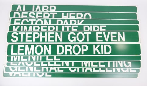 Late '90's Racehorse Nameplates