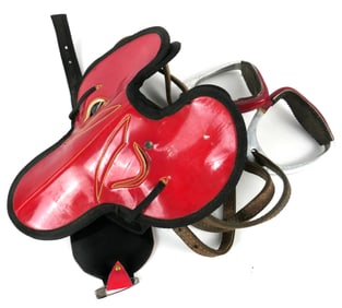 Red Racing Saddle