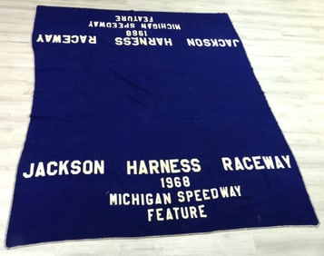 Jackson Harness Raceway Winning Horse Blanket