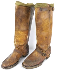 Antique Leather Snake Boots