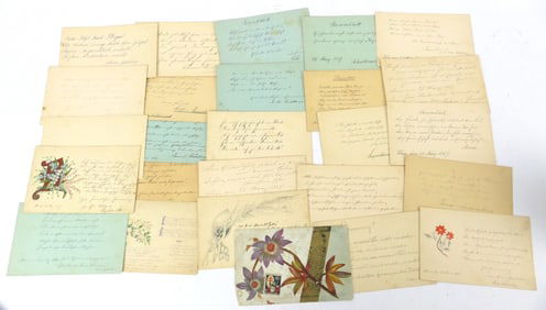 1880's German Note Cards