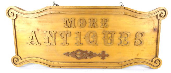 "More Antiques" Sign