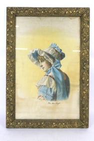 Ladie's Portrait on Silk