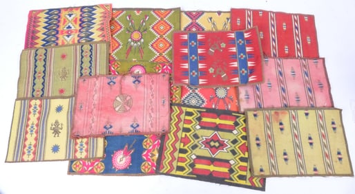 Antique Tobacco Felt Navajo Cigarette Rugs