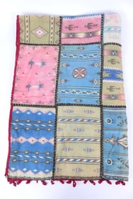 Antique Tobacco Felt Navajo Cigarette Rugs Wall Hanging