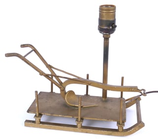 Plow Shaped Lamp