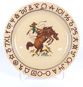 1950's "Westward Ho" Dinner Plate