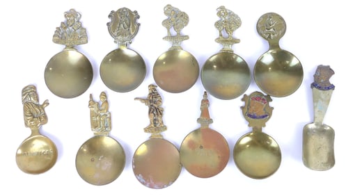 English Brass Tea Caddies