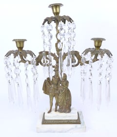 Antique Victorian Girandole Candelabra