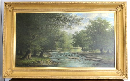Oil on Canvas Landscape by Carl Brenner