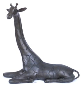 Colored Brass Giraffe Figurine