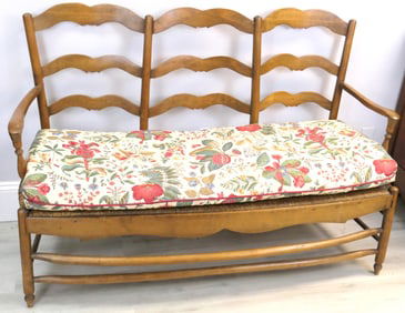 French Country Style Triple Seat Bench