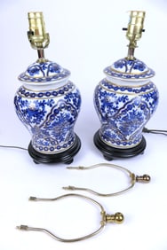 Pair of Ginger Jar Style Lamps