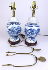 Pair of Ginger Jar Style Lamps