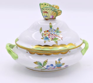 Herend Hungary Hand Painted Tureen